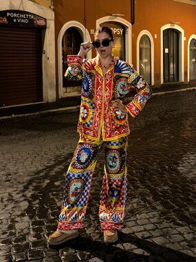 Dolce & Gabbana Silk Pajama Set